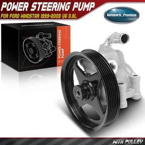 Power Steering Pump with Pulley for Ford Windstar 1999-2003 V6 3.8L 5F2Z3A733AA - Picture 1 of 10