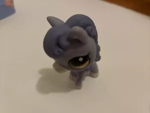 Littlest Pet Shop LPS 1114 HORSE Pony Purple ORANGE eyes AUTHENTIC - Picture 1 of 3