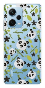 Xiaomi Redmi Note 12 Pro Plus Pandas & Ba Compatible Printed Silicone Case - Picture 1 of 3