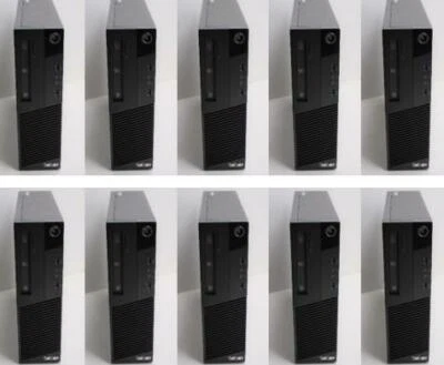 10 unidades Lenovo ThinkCentre M83 SFF i5-4570 3,2 GHz 4 GB 250 GB HDD Win 10 Excelente Foto 1 de 4