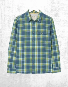 Ex Fat Face Mens Cotton Padstow Check Shirt in Washed Blue - Picture 1 of 3