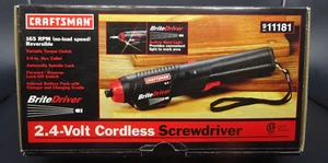 CRAFTSMAN 911181 2,4 Volt Akkuschrauber Brite Schrauber reversibel, unbenutzt - Bild 1 von 9