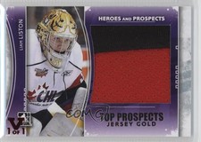2011-12 ITG Heroes and Prospects Top Gold Jersey Vault Ruby 1/1 Liam Liston 0t1