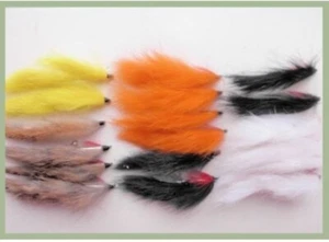 Zonker Trout Flies, 18 Mixed Pack Zonkers, Unweighted, mixed 8/10, Fly Fishing - Picture 1 of 6