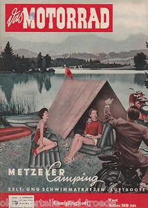 Das Motorrad Nr. 10 Mai 1954 Campingheft Test Adler MB201 BMW Rekorde Hockenheim - Bild 1 von 3