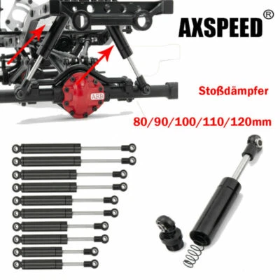 1/10 RC Absorber Metall Stoßdämpfer Für TF2 TRX-4 SCX10 D90 80/90/100/110/120mm - Bild 1 von 4