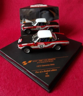 1/43em Vitesse Fiat 124 Abarth #12 Rally san Remo 1973 Verini/Torriani - Photo 1/4