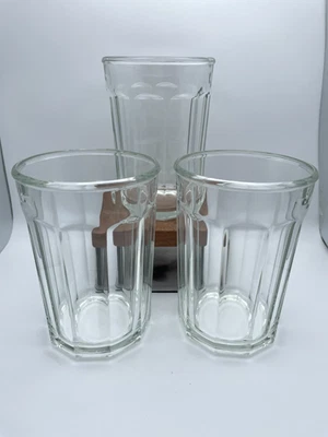 Стаканы Cristal D' Arque Durand рабочая коллекция 18 унций французские винтажные S/3 B13 - Изображение 1 из 4