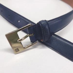 Lauren Ralph Lauren Belt 30 32 M Italian Leather Blue 9101101-446 - Picture 1 of 17