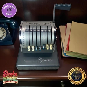 50er Jahre Vintage S-550 Paymaster Scheckschreiber mit Schlüssel - Bild 1 von 11