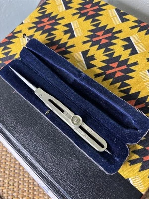 Antique Protractor  Measurement Tool West Germany With Original Leather Case - Image 1 of 4