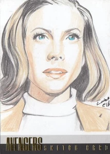 LOS VENGADORES SERIE 3 ORO (2011) - BOCETO DE AÑO ELFIE LEBOULEUX CATHY 1/1 - Imagen 1 de 2
