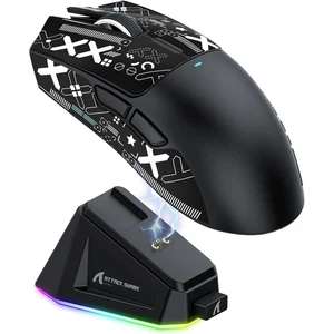 ATTACK SHARK X11 Wireless Gaming Mouse With Dock and Tape - Black - Picture 1 of 11