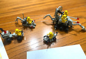Lego Space 6880 Surface Explorer 6822 Digger 6823 Transport 886 Buggy LOT SET