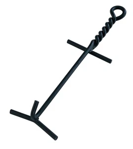 Lodge Camp Dutch Oven Lid Lifter. Black 9 MM Bar Stock for Lifting and Carrying - Picture 1 of 4