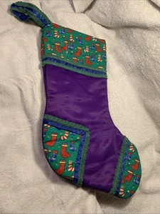 "Medias acolchadas de Navidad hechas a mano 19""" - Imagen 1 de 5