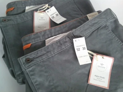 LOT 2 PAIRS Dockers Alpha Khaki Gray Waist 52X30 BRAND NEW! - Image 1 of 3