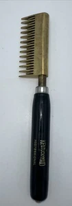 KENTUCKY MAID KM 51 Smooth Professional Brass Hair Pressing Comb Vintage - Picture 1 of 7