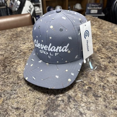 NEW CLEVELAND GOLF LTD ED GOLF PRINT SNAPBACK GOLF HAT. GRAY. NWT - Image 1 of 4
