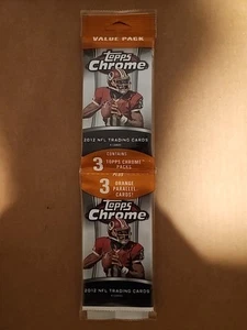 2012 Topps Chrome Football Value Pack Factory Sealed 🔥 Russell Wilson Rc 🔥 - Picture 1 of 2
