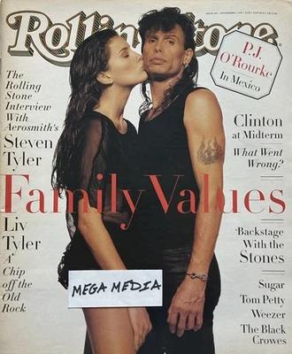 Liv & Steven Tyler Rolling Stone Magazine November 3, 1994 Aerosmith Tarantino Foto 1 de 4