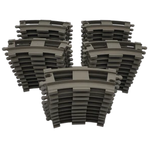 Lego® Duplo TREN 50 GRIS OSCURO FERROCARRIL Vía de Tren Curva (corto) - Imagen 1 de 1