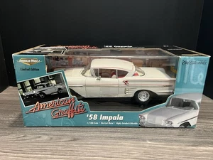 1958 Chevrolet Impala White American Graffiti 1:18 ERTL DieCast MIB - Picture 1 of 12