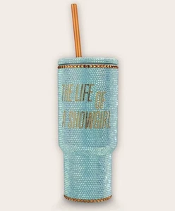 Taylor Swift The Life of a Showgirl Glitter Tumbler 30 oz Mint Green Confirmed - Picture 1 of 1