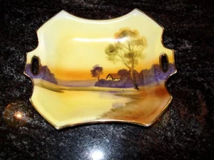 1920 MORIMURA NIPPON ART DECO SCENIC  SHALLOW BOWL MINT - Picture 1 of 3