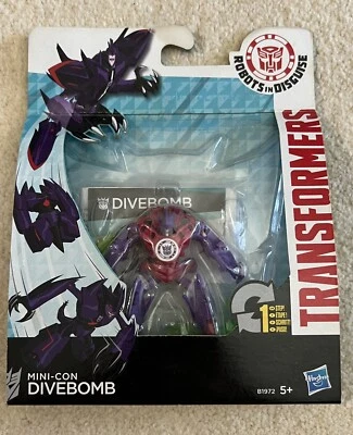 Transformers Robots in Disguise Mini-Con DIVEBOMB Figure (B1972) by Hasbro - Image 1 of 4