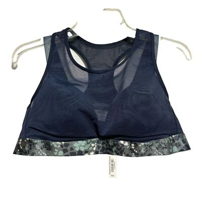 Adore Me Micah Women's Contour High Impact Sports Bra 38B Black Floral Wireless - Image 1 of 4