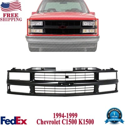 Rejilla delantera carcasa imprimada + inserto de plástico para Chevrolet K1500 C1500 1994-1999 Foto 1 de 4