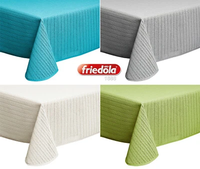 FRIDOLA Gartentischdecke Tischdecke Weichschaummaterial rutschfest wetterfest friedola