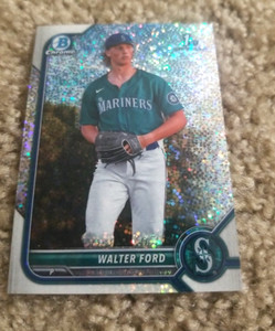 WALTER FORD 2022 1st BOWMAN DRAFT CARD BDC-187 MARINERS (FIRST ROOKIE REFRACTOR)