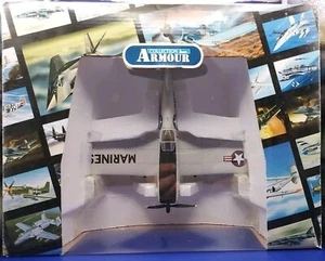 1:48 Franklin Mint Armour F4U Corsair USMC “Quantico” Gray B11E190 Diecast  - Picture 1 of 15