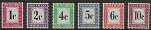 South Africa 1961 - Suid Afrika (J46-51) Postage Dues Set of 6 - MNH - Picture 1 of 1