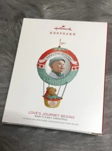 Hallmark 2018 ~ Baby's First Christmas Love's Journey Begins Photo Ornament New - Picture 1 of 3
