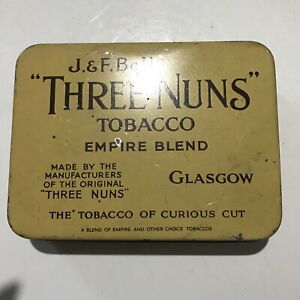 vintage three nuns tobacco tin empty