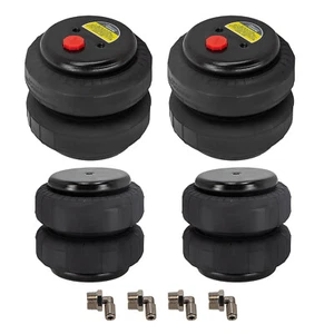 4 x Universal 2500lb Air Spring Bag 1/2'' NPT Suspension Air Spring Ride - Bild 1 von 12