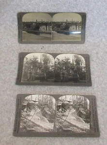 WORLD WAR 1 KeyStone PHOTO STEREOSCOPE STEREO-VIEW CARDS Wrecked Submarine - Picture 1 of 2