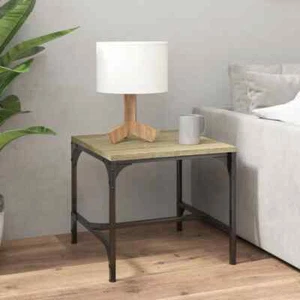 Side Table Sonoma Oak 40x40x35 cm Engineered Wood - Picture 1 of 8