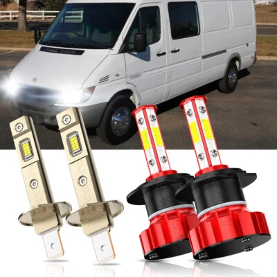 Faros LED de doble haz alto y bajo súper blancos para Dodge Sprinter 2500 2003-2006 Foto 1 de 4