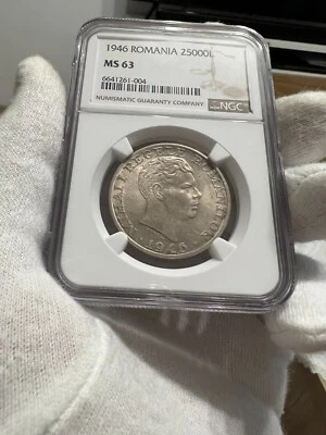 25.000 Lei 1946, Romania NGC MS63 - Image 1 of 4