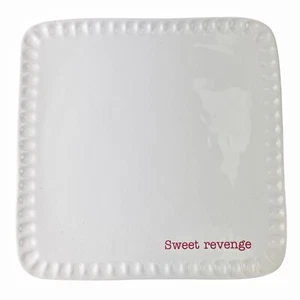 Mud Pie Sweet Revenge Plate Treat Tray Holiday Valentine Christmas Neighbor Gift - Picture 1 of 7