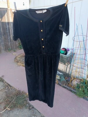 Maxi Vestido de Terciopelo Sonia Rykiel Paris Raro - Botón Corpiño - Etiqueta de Crucero - Pequeño - Usado en Excelente Condición Foto 1 de 4