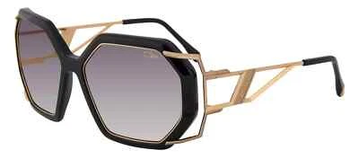 CAZAL MOD. 8505 COL. 004 BLACK GOLD PLATED GEOMETRIC SUNGLASSES MADE IN GERMANY - Image 1 of 4