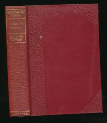 Literary Essays Mark Twain Works Harper & Brothers Book 22 Authors National Ed Foto 1 de 4
