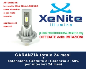 H7 LED 2020 12V-24V originale XeNite 1 LAMPADA CANBUS AUTO MOTO CAMION 6000K+T10 - Imagen 1 de 11