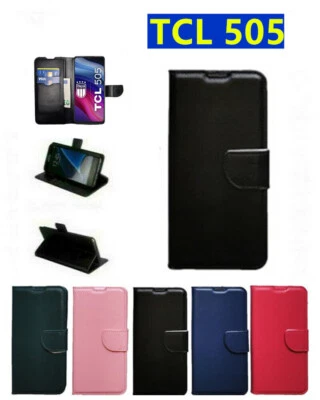 COVER CUSTODIA A LIBRO CHIUSURA CLIP MAGNETICA PER TCL 505