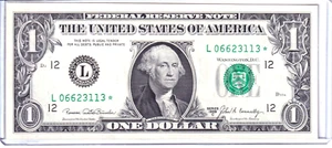 1969-C Banconota $1 Federal Reserve **STAR** San Francisco #L06623113* - Foto 1 di 2